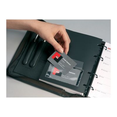 Durable Pocketfix Plus - 10 Pochettes adhésives 57x90 mm avec rabat