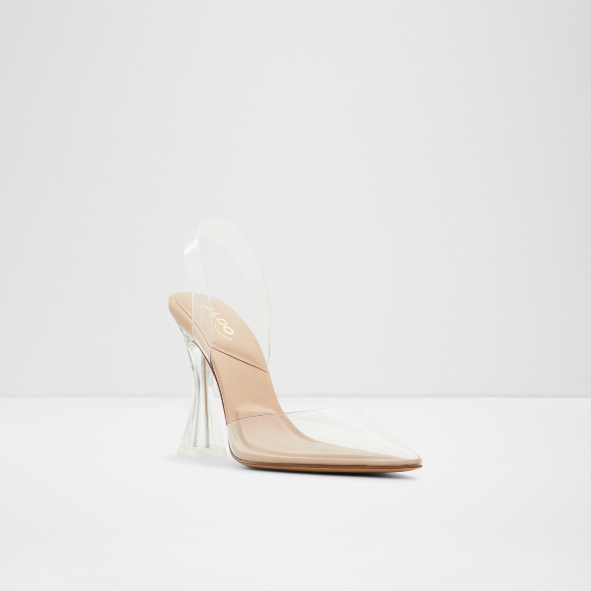 Solanti Bone Synthetic Clear TPU Women Block Heels