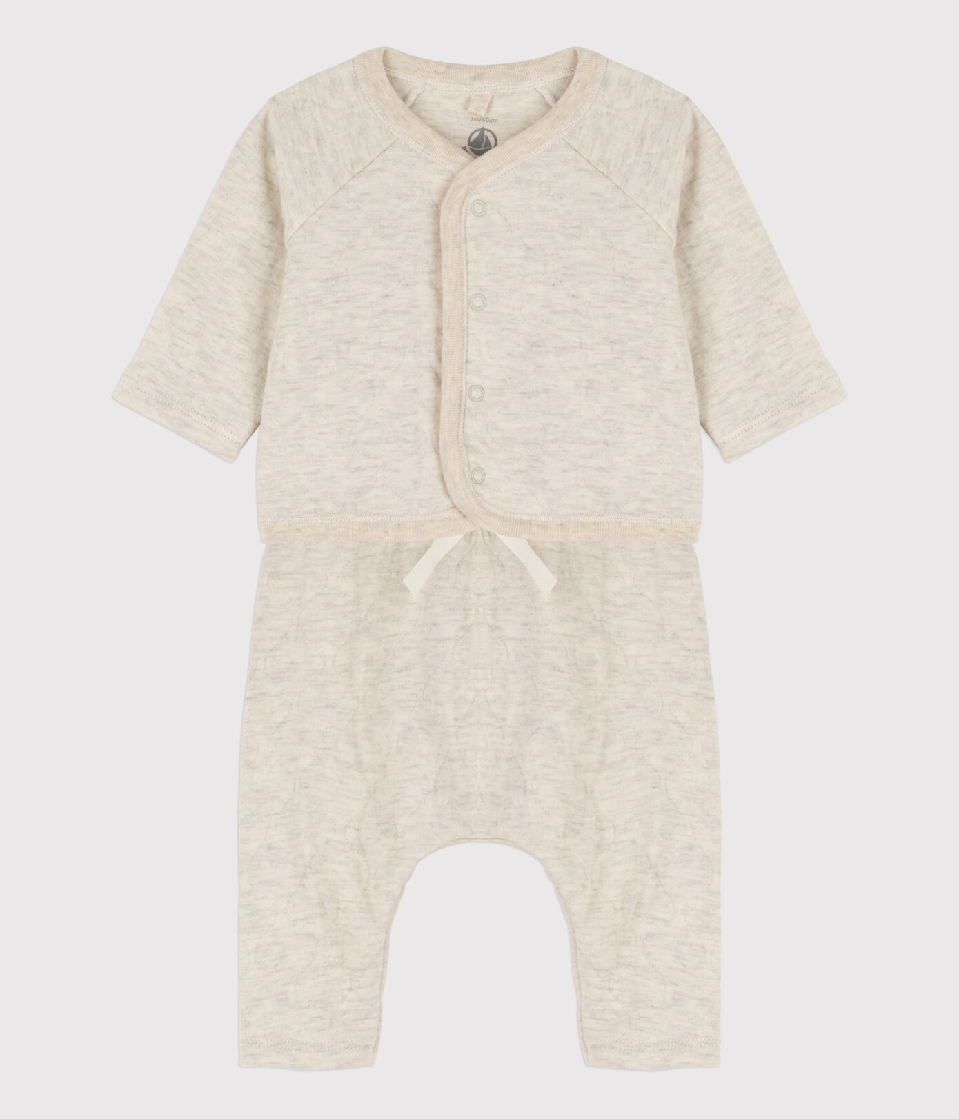 Ensemble 2 pièces bébé matelassé en coton