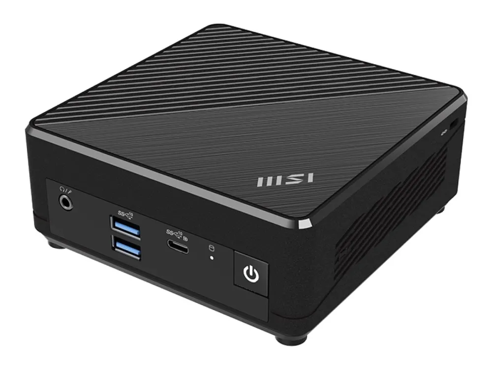 MSI Cubi N ADL 001BEU - Barebone - mini PC 1 x N-series N200 / op til 3.7 GHz - RAM 0 GB - UHD Graphics - Gigabit Ethernet - sort