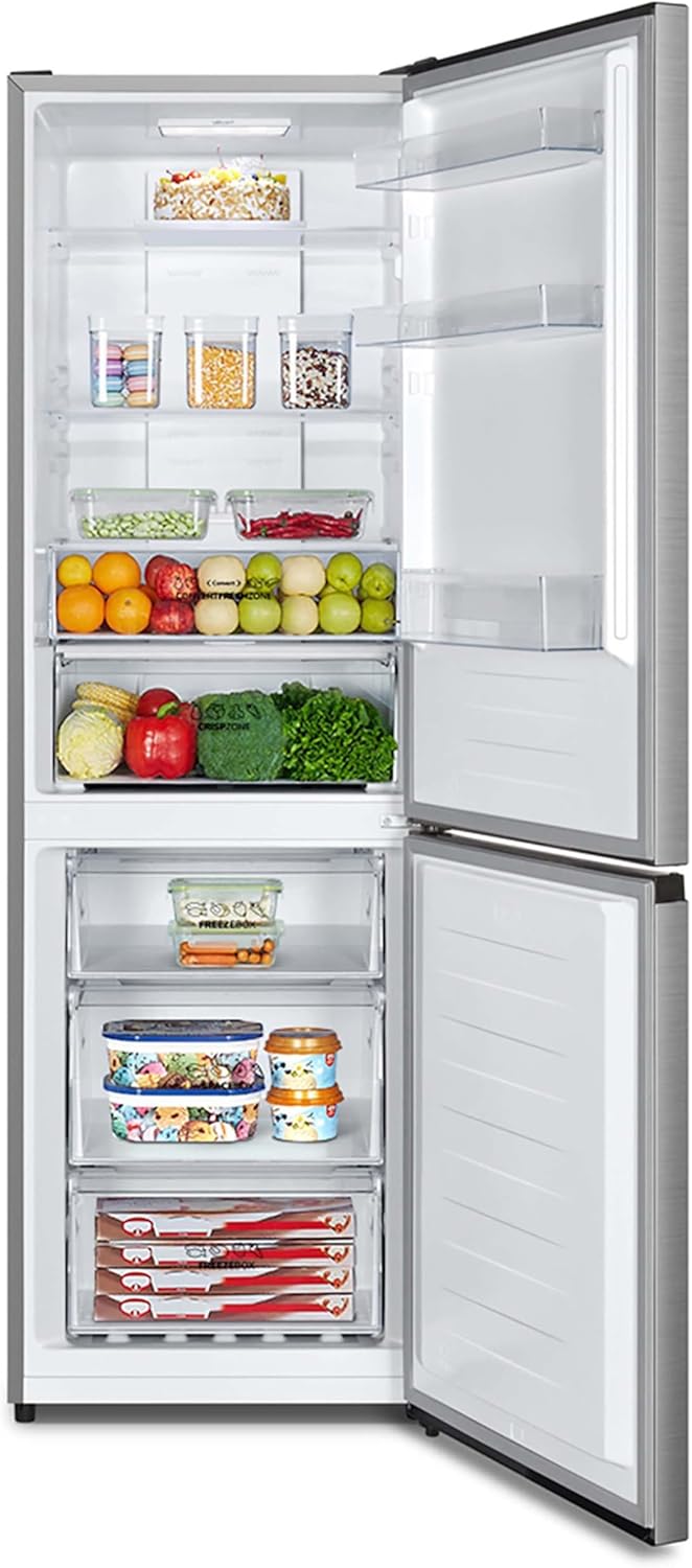 Gorenje N 619EAXL4 Kühl-Gefrier-Kombination/ LED Display/ 186 cm/ 300 l/ NoFrostPLus/ Gemüsefach mit Feuchteregler/ FastFreeze/ edelstahl