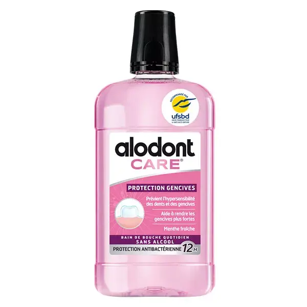Enxaguante bucal Alodont Care para proteção das gengivas, 500ml