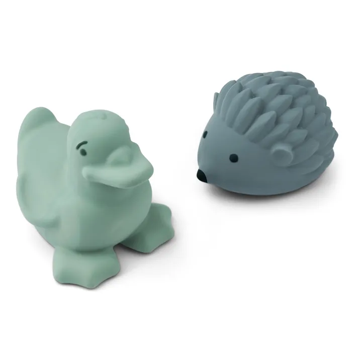 Liewood Jouets pour le bain Henrik en caoutchouc naturel - Set de 2 | Vert Menthe