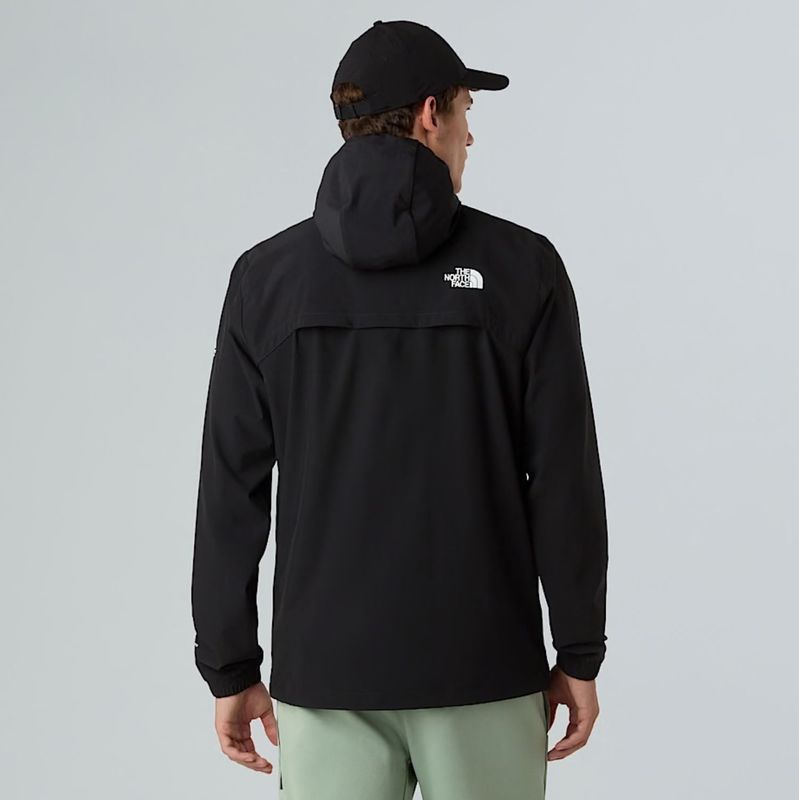 The North Face - Jassen - Zwart - Polyester - Winddichte Hoodie met Flash Dry-XD Technologie