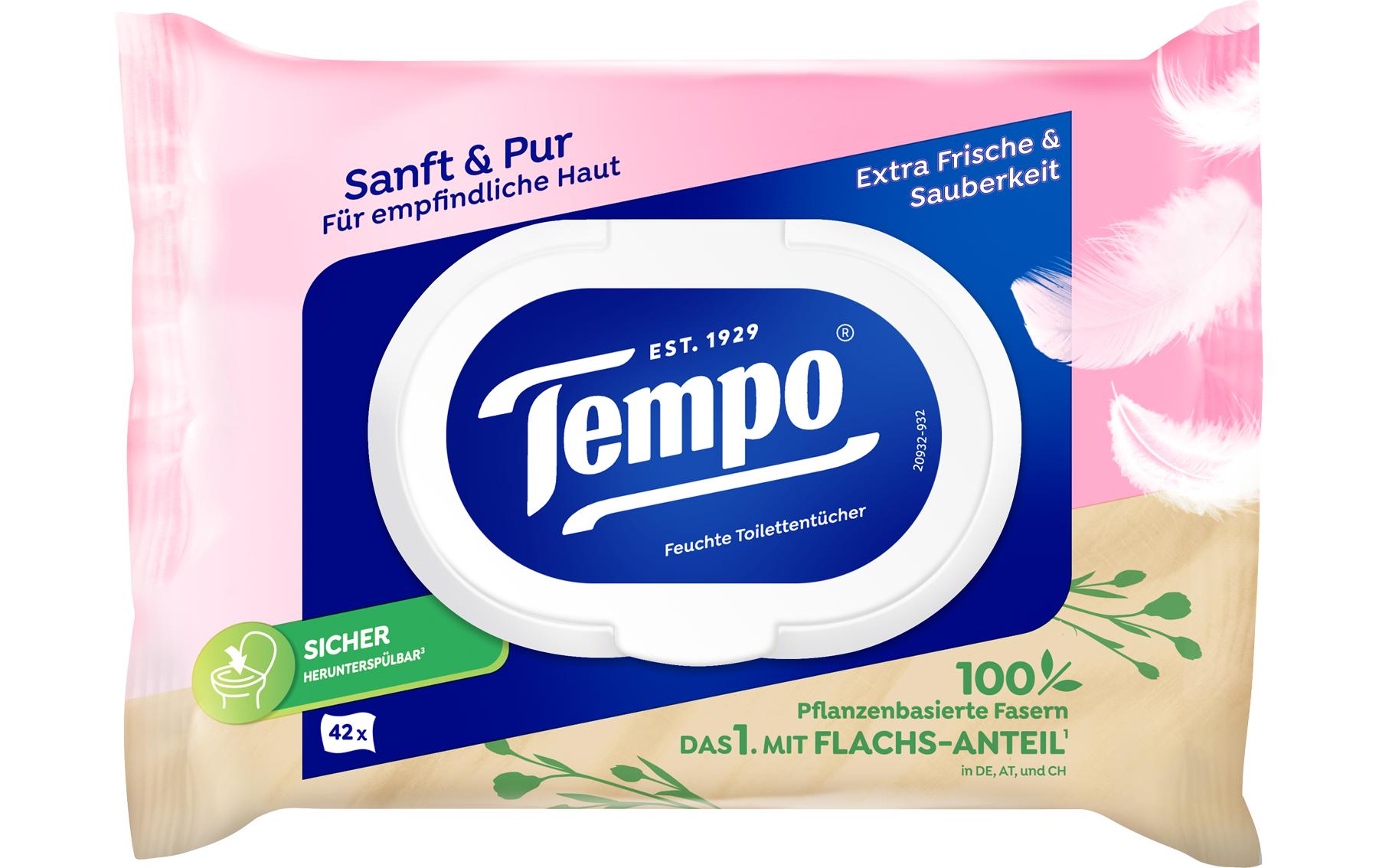 Feuchttücher sanft & pur parfumfrei 42 StückFeuchttücher, parfümfrei, Einzelpack, 42 Stück