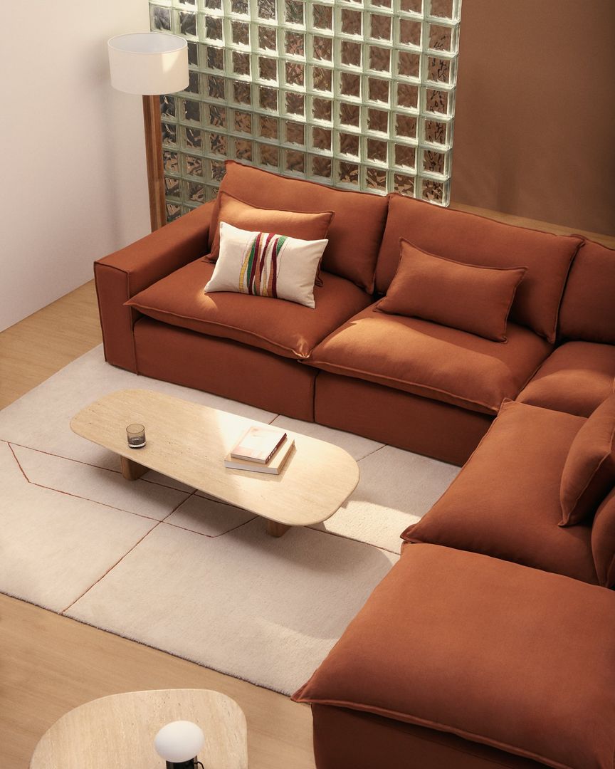 Kave Home Anarela Terracotta Hoekbank