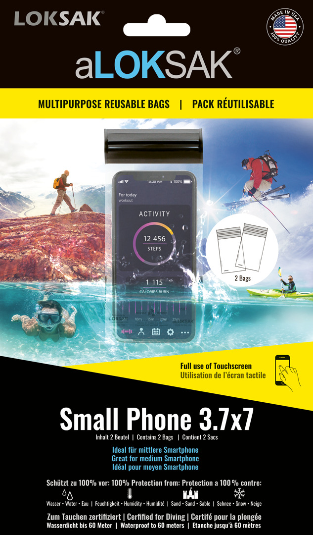 aLOKSAK 3.7x7 Small Phone - 2 Stück