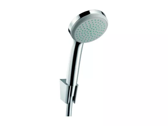 Ensemble support mural et douchette 1jet avec flexible de douche 160 cm chromé Hansgrohe Croma 100