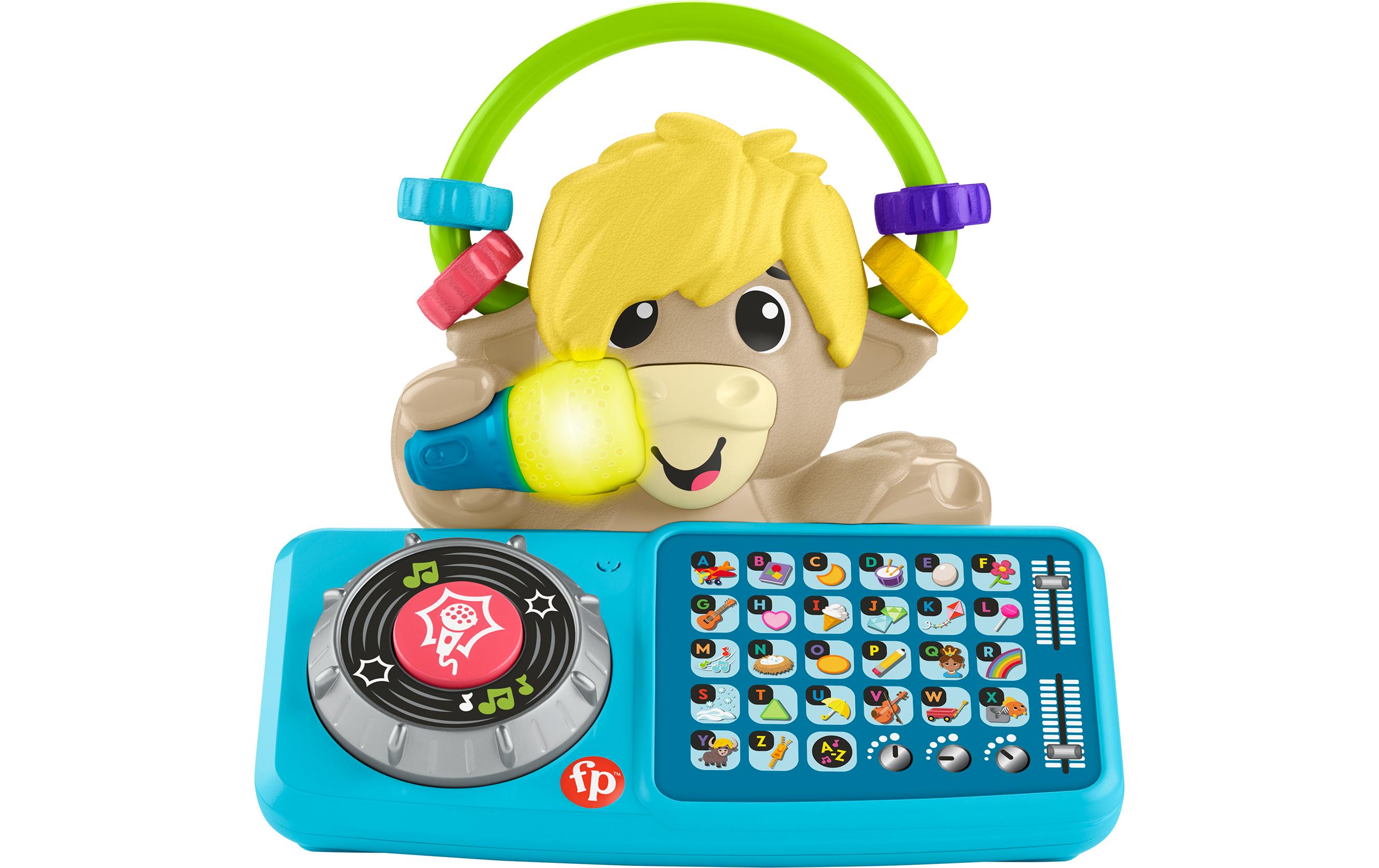 Beat Bande ABC DJ-Yak Taylor -FR-Interaktives Yak-Lernspielzeug mit über 115 lustigen Liedern, Geräuschen und Sätzen