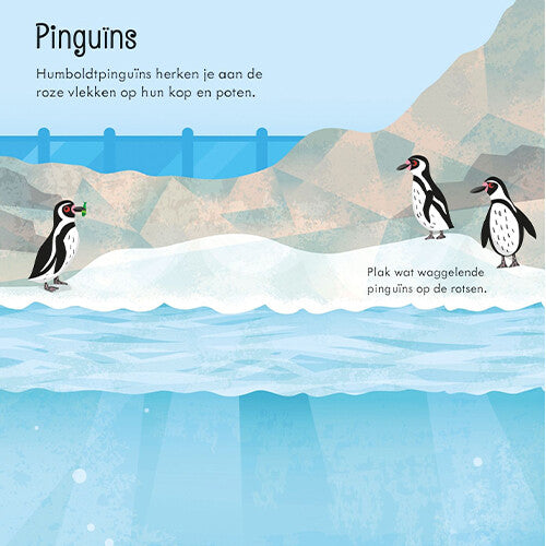 Uitgeverij usborne eerste stickerboekje dierentuin