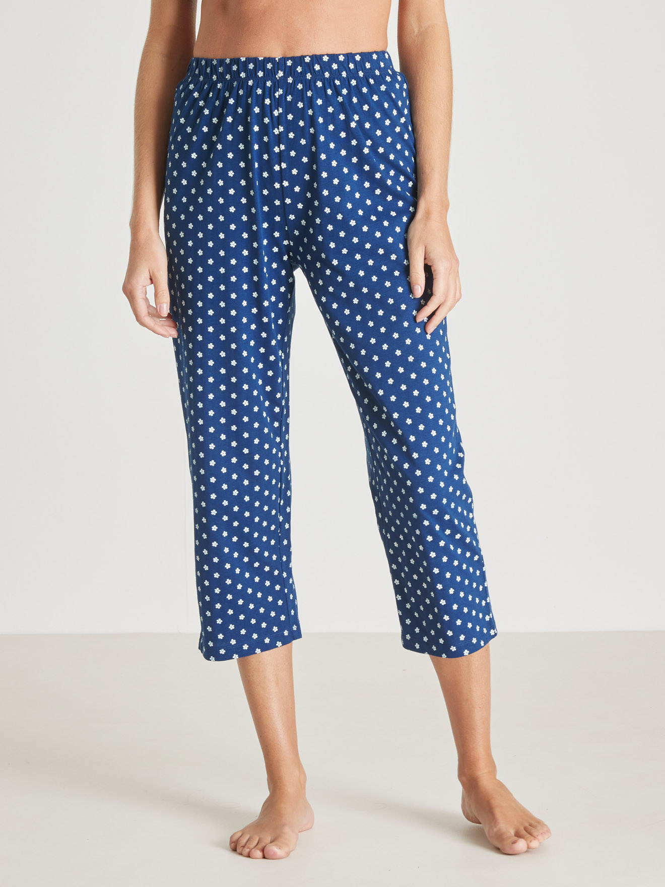 Pantacourt de pyjama en maille pur coton