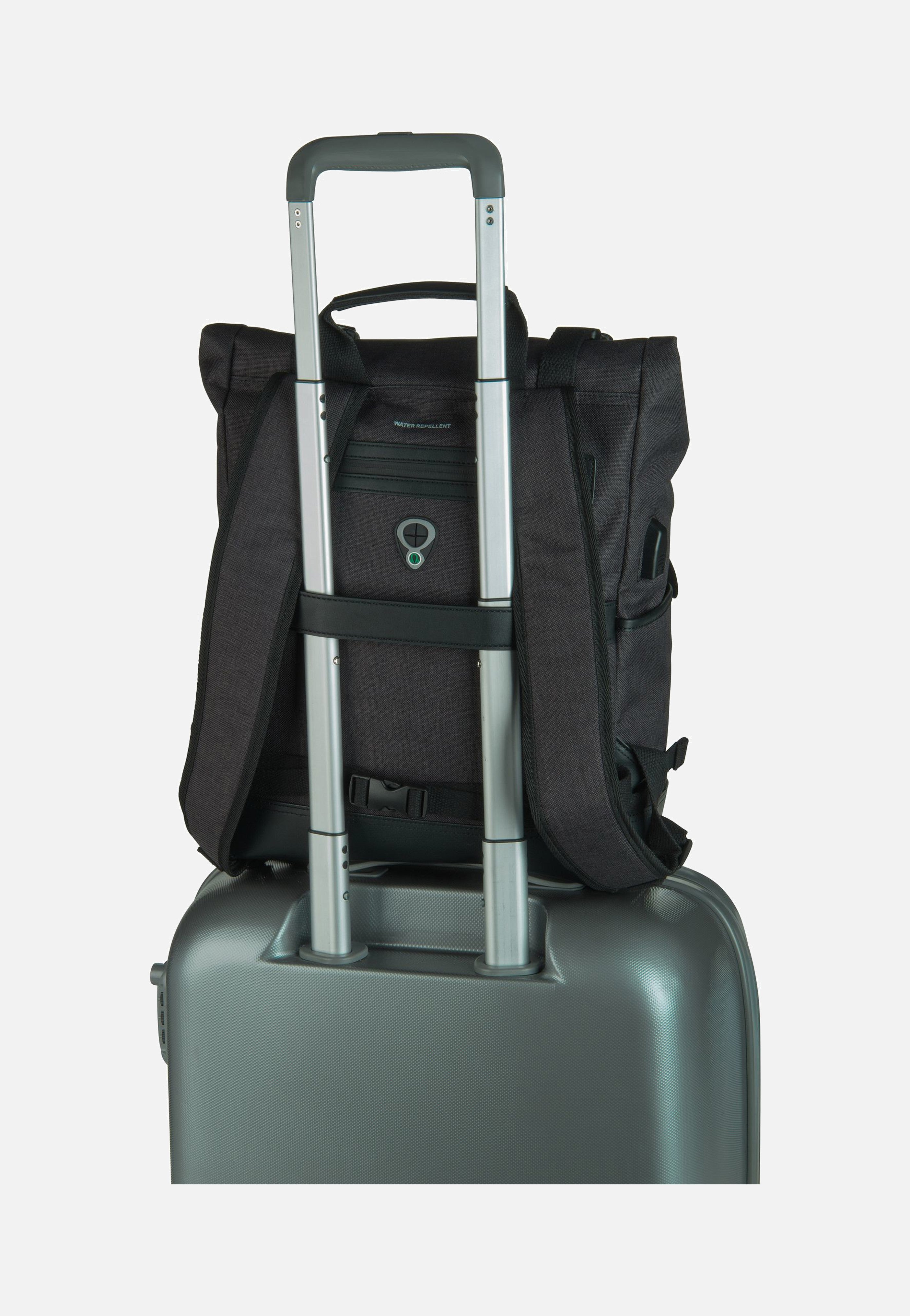 Speed 2393 Schwarz - Rolltop Rucksack