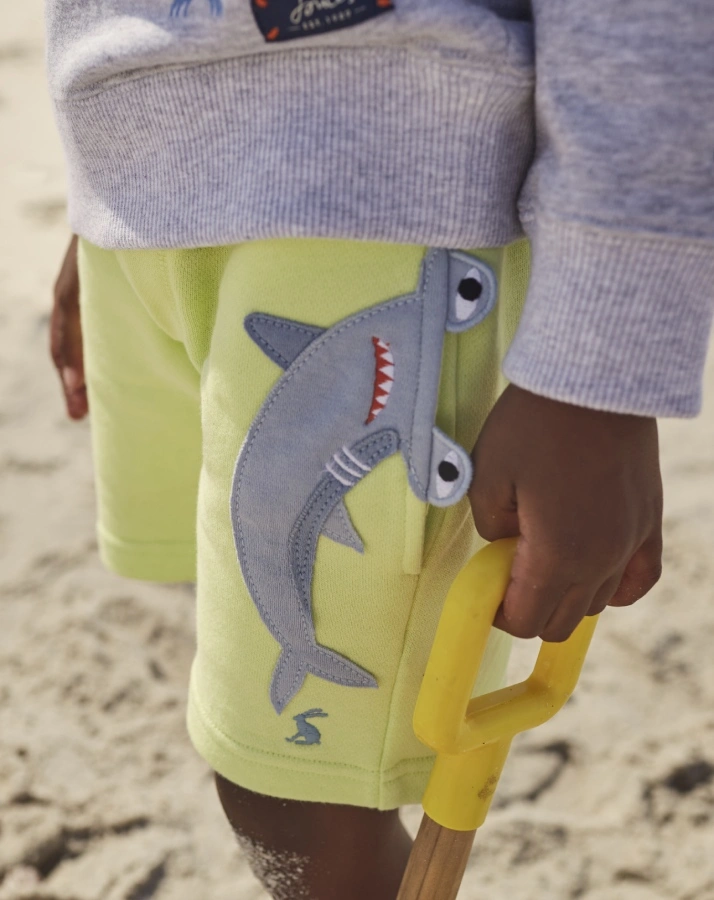 Sweat-Shorts HAMDEN SHARK in lime