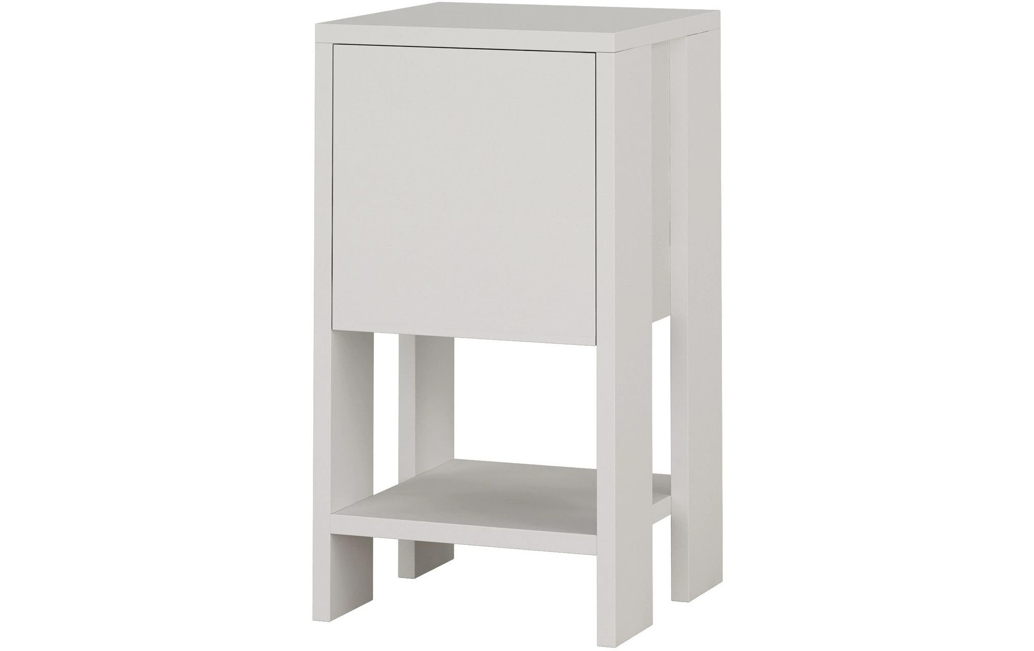 WOODY FASHION Nachttisch »Ema 30 x 55 x 30 cm, Weiss«