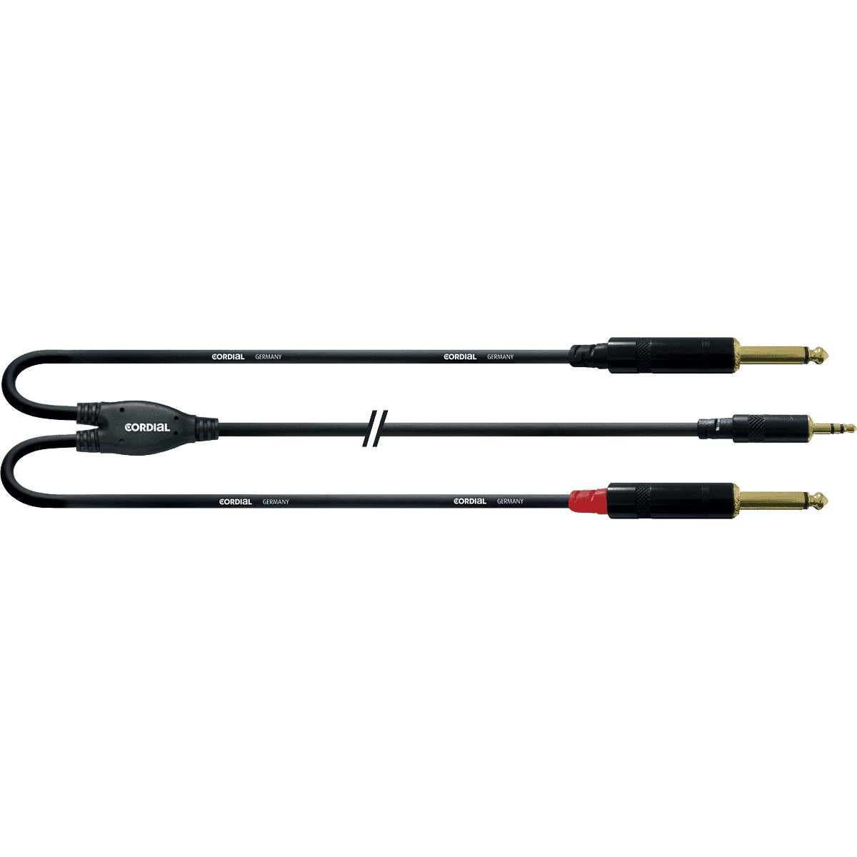 Cordial CFY3WPP Intro 3.5mm TRS jack - 2x 6.3mm TS jack 3m