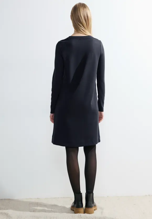 Kleid mit Deko Naht - universal blue