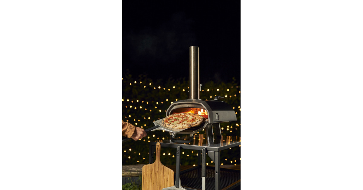 OoniKaru 2 Multi-Fuel Pizza Oven pizzaoven  (Zwart/roestvrij staal, 12'' pizza, Hout, houtskool en gas)