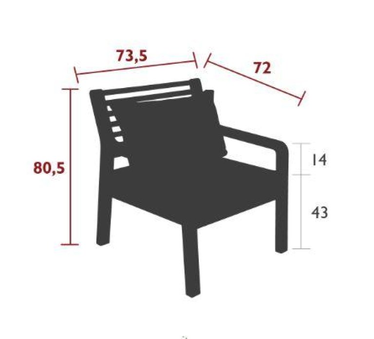 Fermob Somerset fauteuil cactus