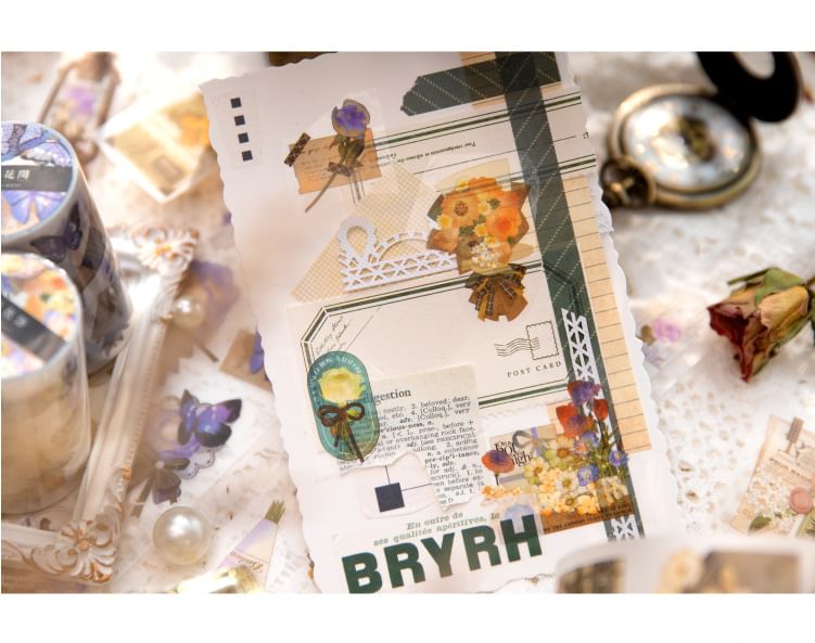 Stajnia - Bloemenprint Masking Tape (Diverse ontwerpen)