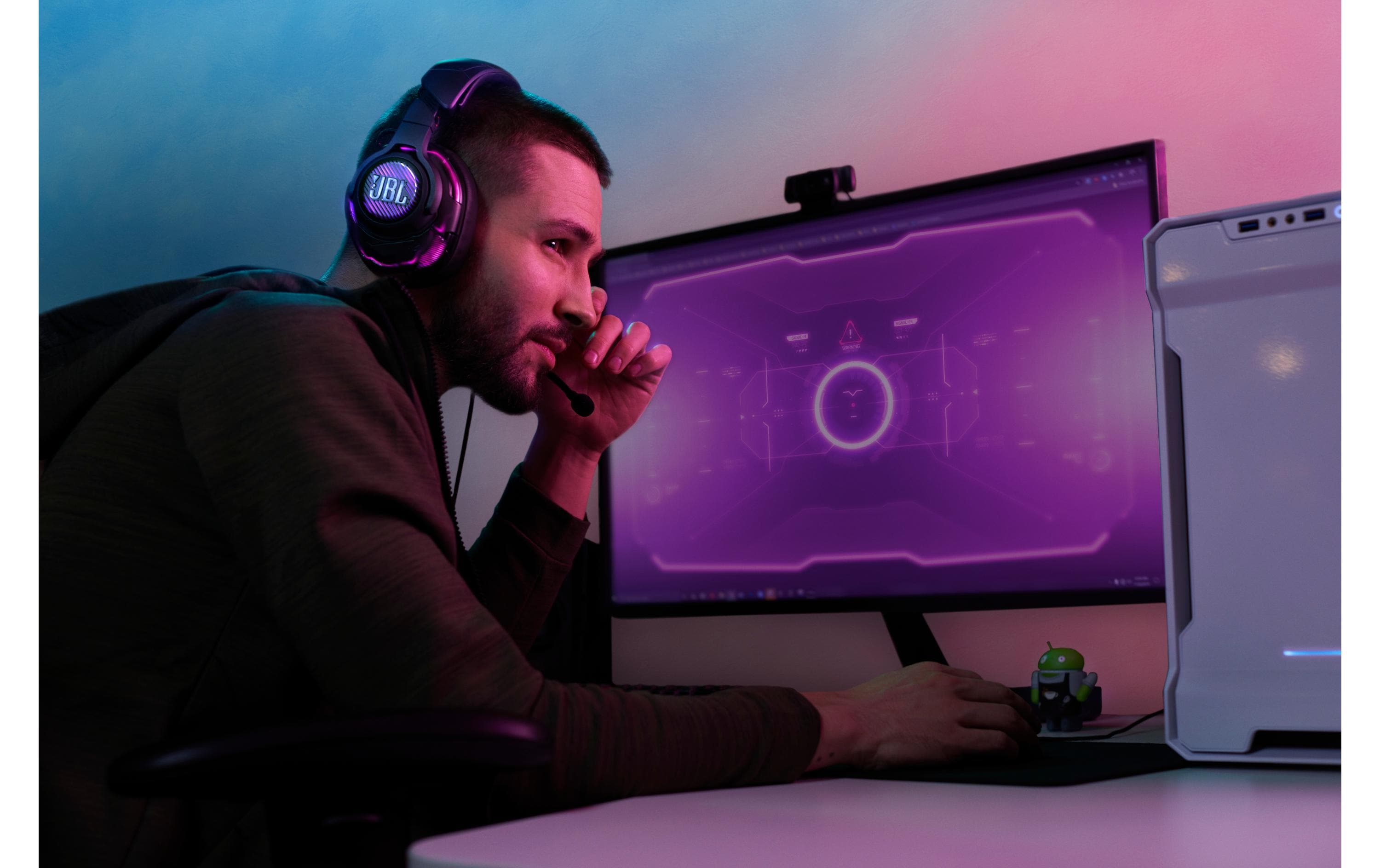 Headset Quantum One Schwarz<br>USB-kabelgebundenes Over-Ear-Profi-Gaming-Headset mit JBL QuantumSPHERE 360 mit Head-Tracking
