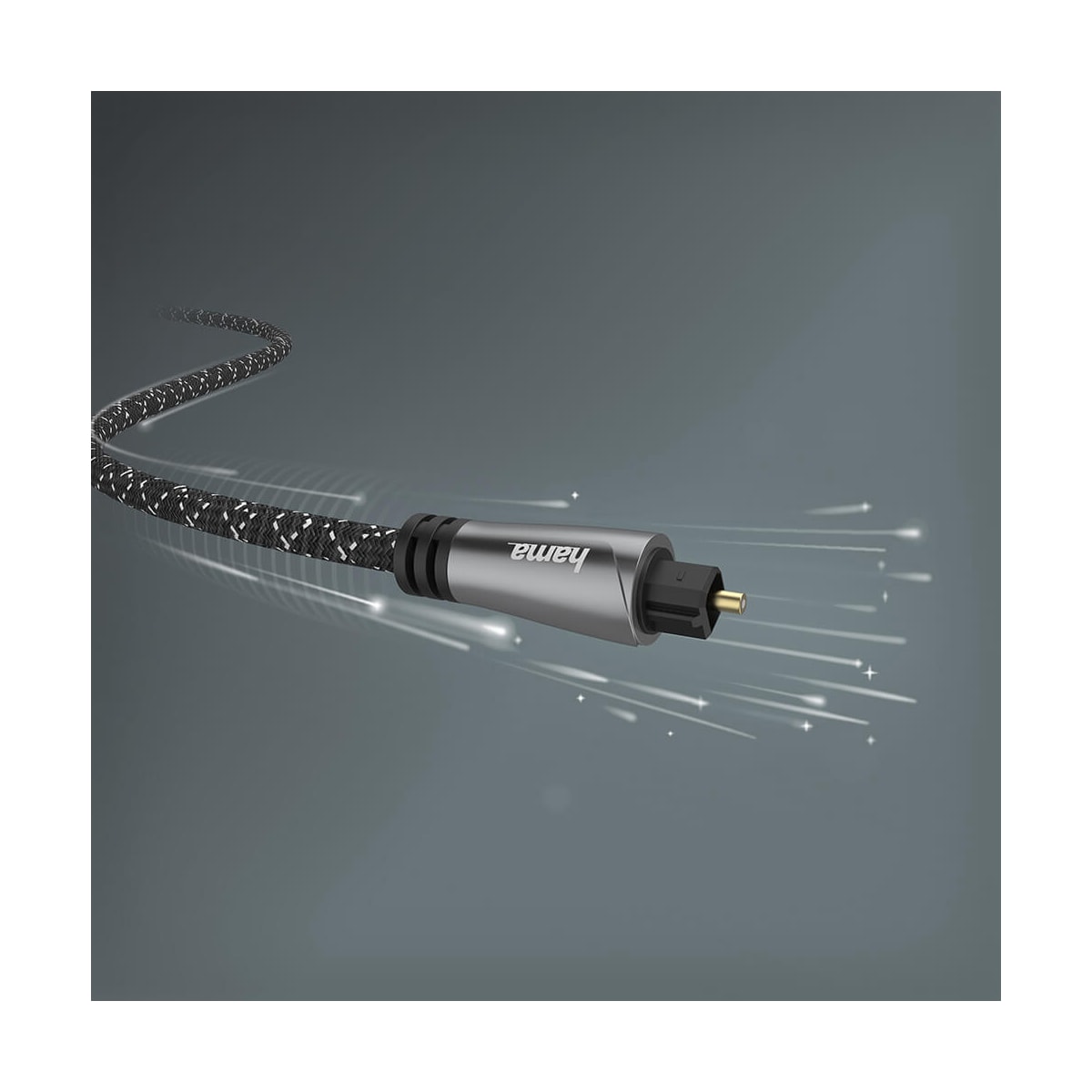 Hama optisk fiberkabel Toslink (metall/1,5 m)