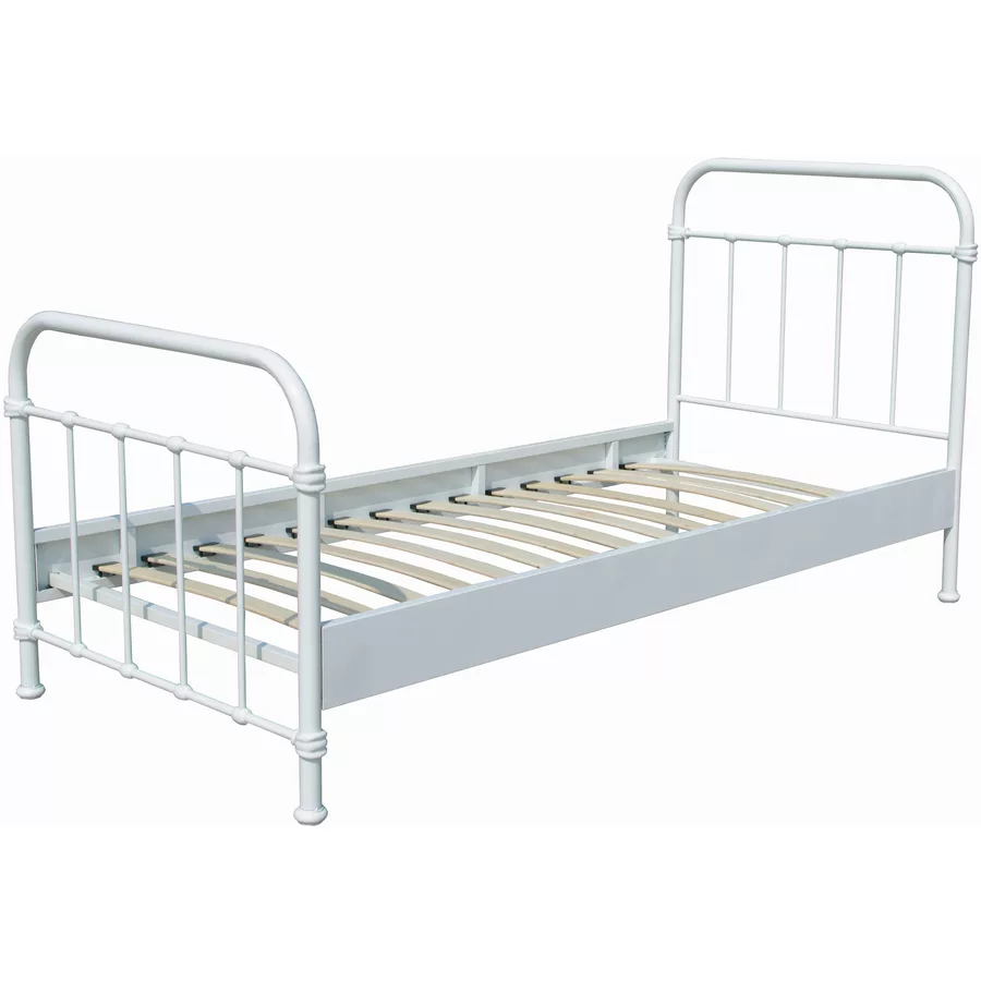 VIPACK Metallbett New York weiß 90 x 200
