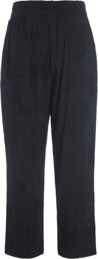 Bitte Kai Rand Embroidered leaf Black/black leaf