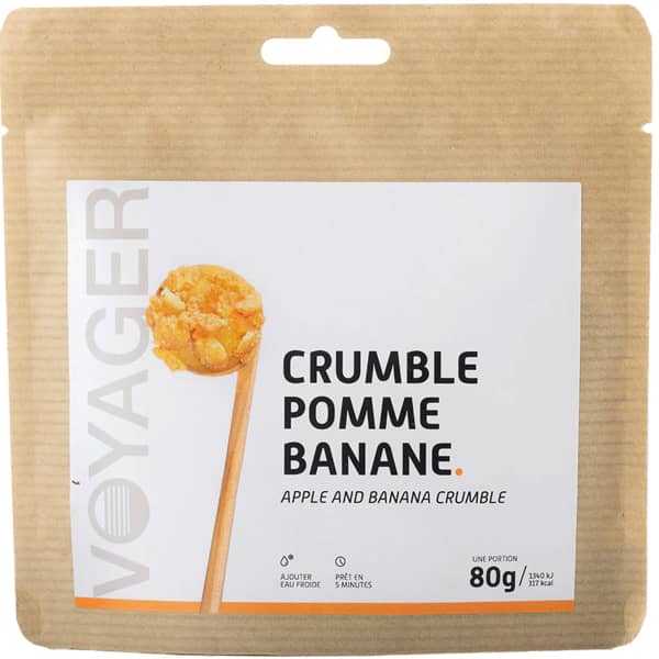 Repas lyophilisé VOYAGER CRUMBLE POMME-BANANE 80G