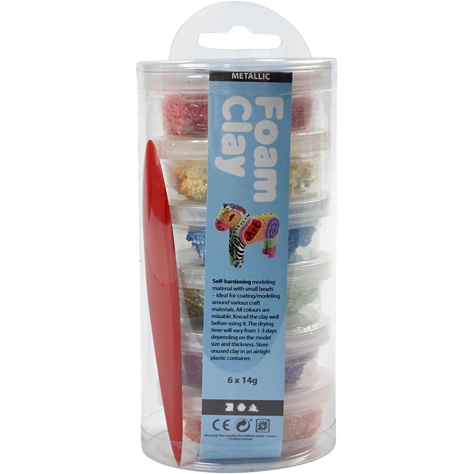 Foam Clay - Metallic Bright (6 x 14g)