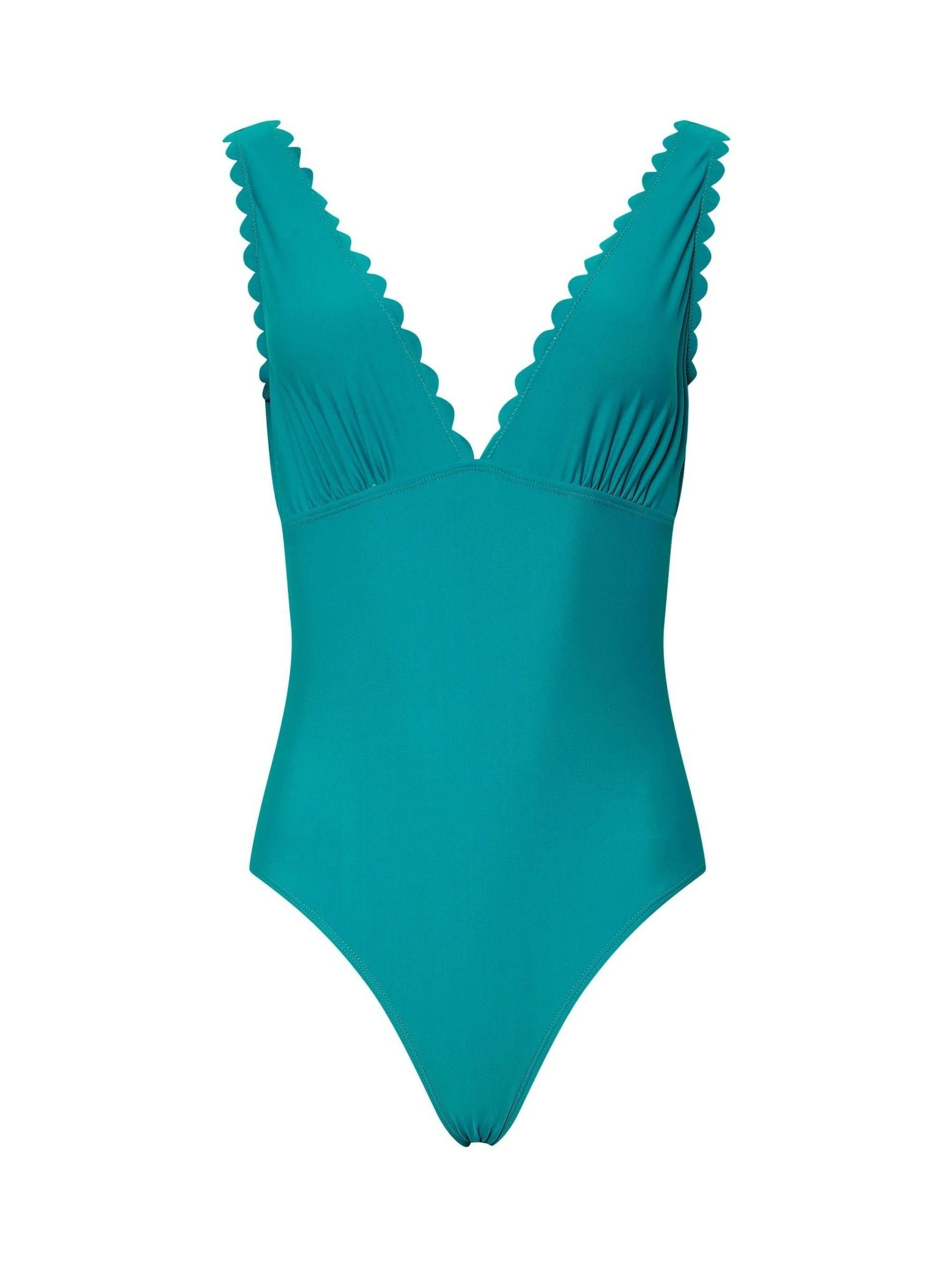 Long Tall Sally Scallop Detail Swimsuit