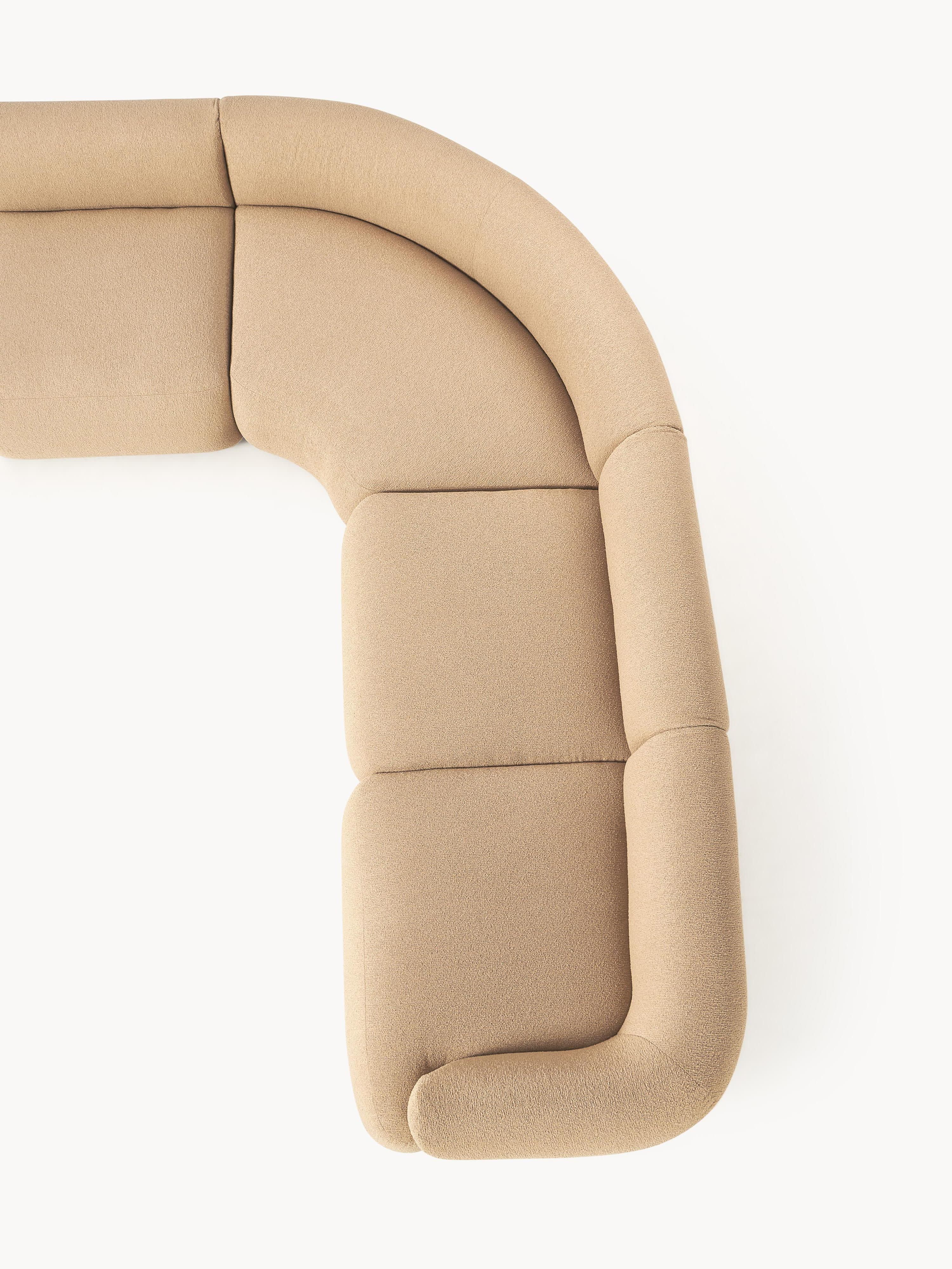 Modulaire bouclé hoekbank Sofia (4-zits)