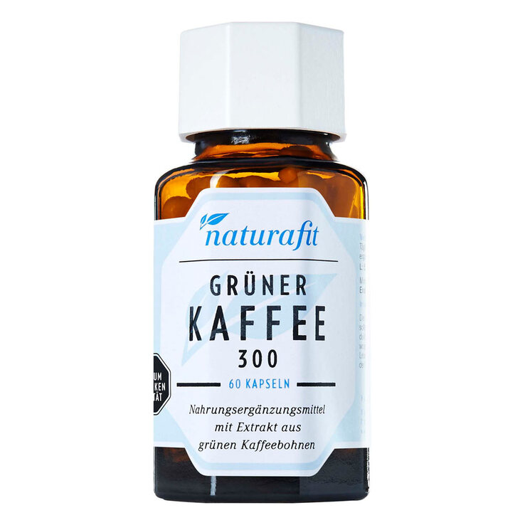 Naturafit Grüner Kaffee 300 Extrakt Kapseln, 60 St