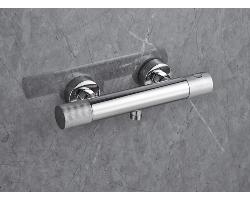 form&style douchekraan met thermostaat KUDA chroom