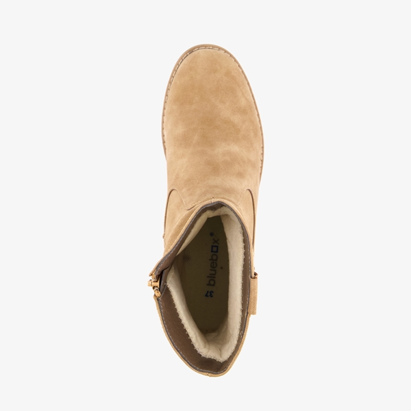 Blue Box dames enkellaarsjes beige