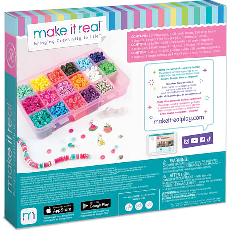 Make it real perleæske med Heishi perler