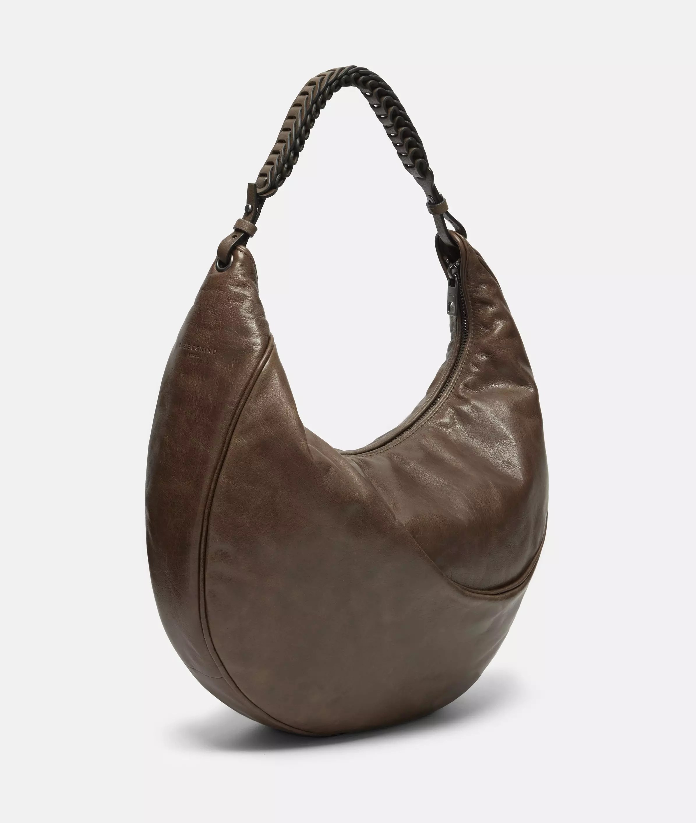Luna Hobo M Spacious hobo bag made from waxed leather