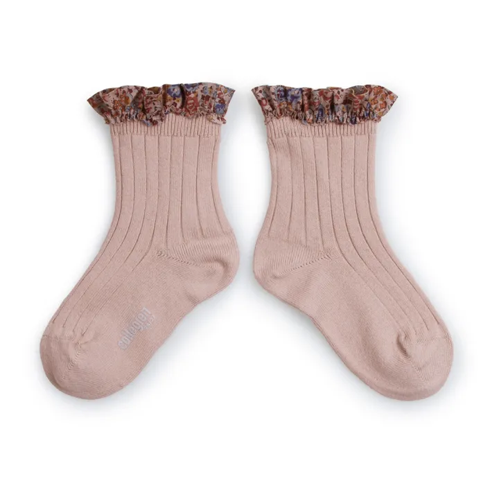 Collégien Chaussettes Charlotte | Vieux Rose