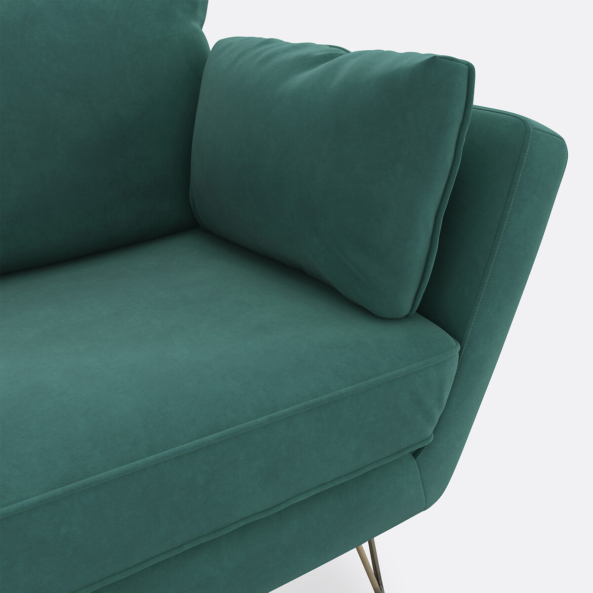 LA REDOUTE INTERIEURS<br>Poltrona XL em fluweel Topim