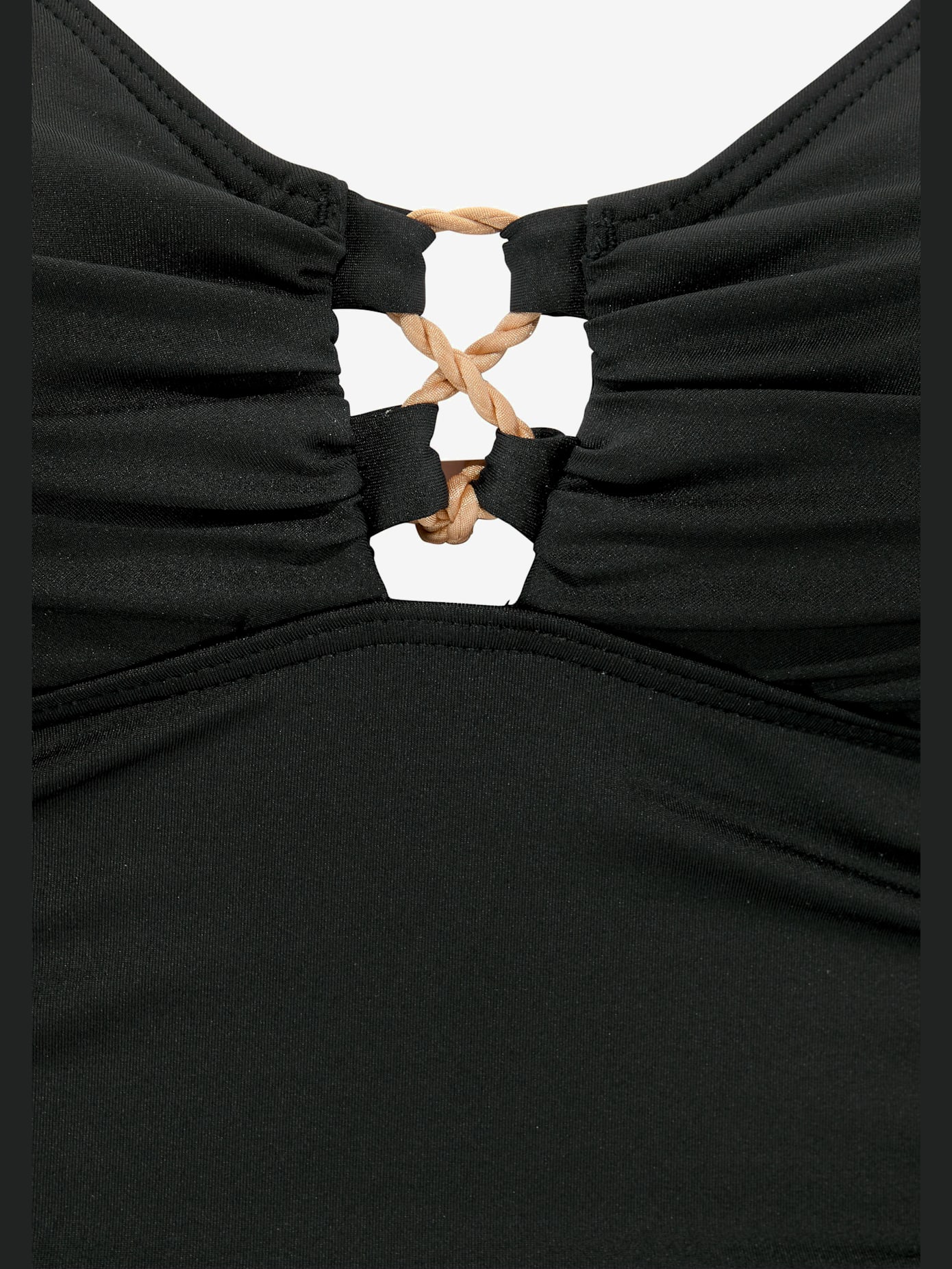 Maillot de bain laçage décoratif contrasté