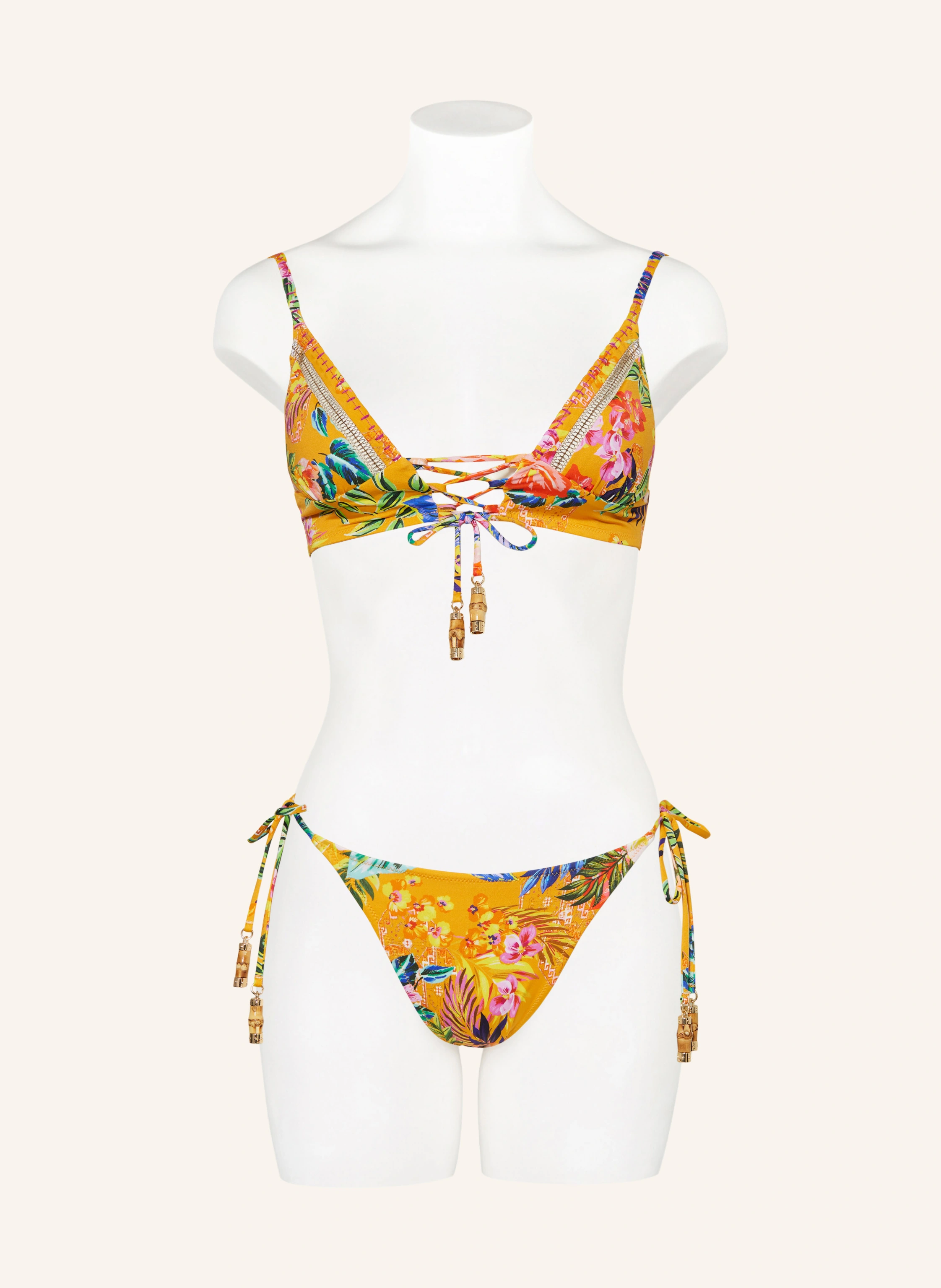 watercult Bralette-Bikini-Top SUNSET FLORALS