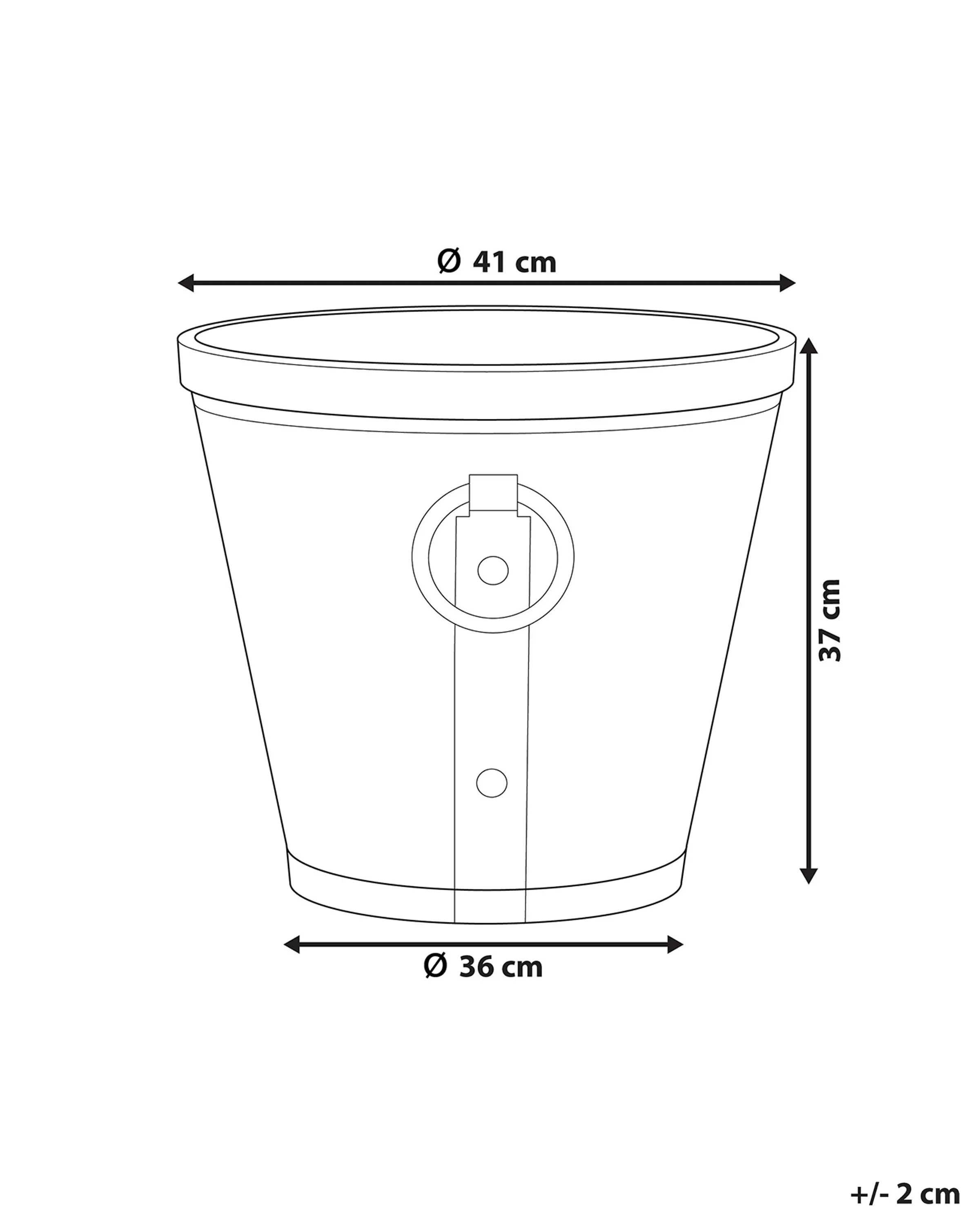 Bloempot VARI 41 cm Grijs