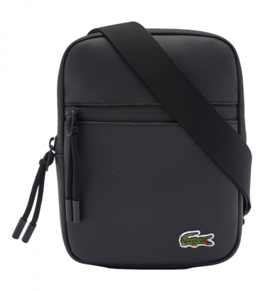 Bolsa transversal Lacoste S Flat preta