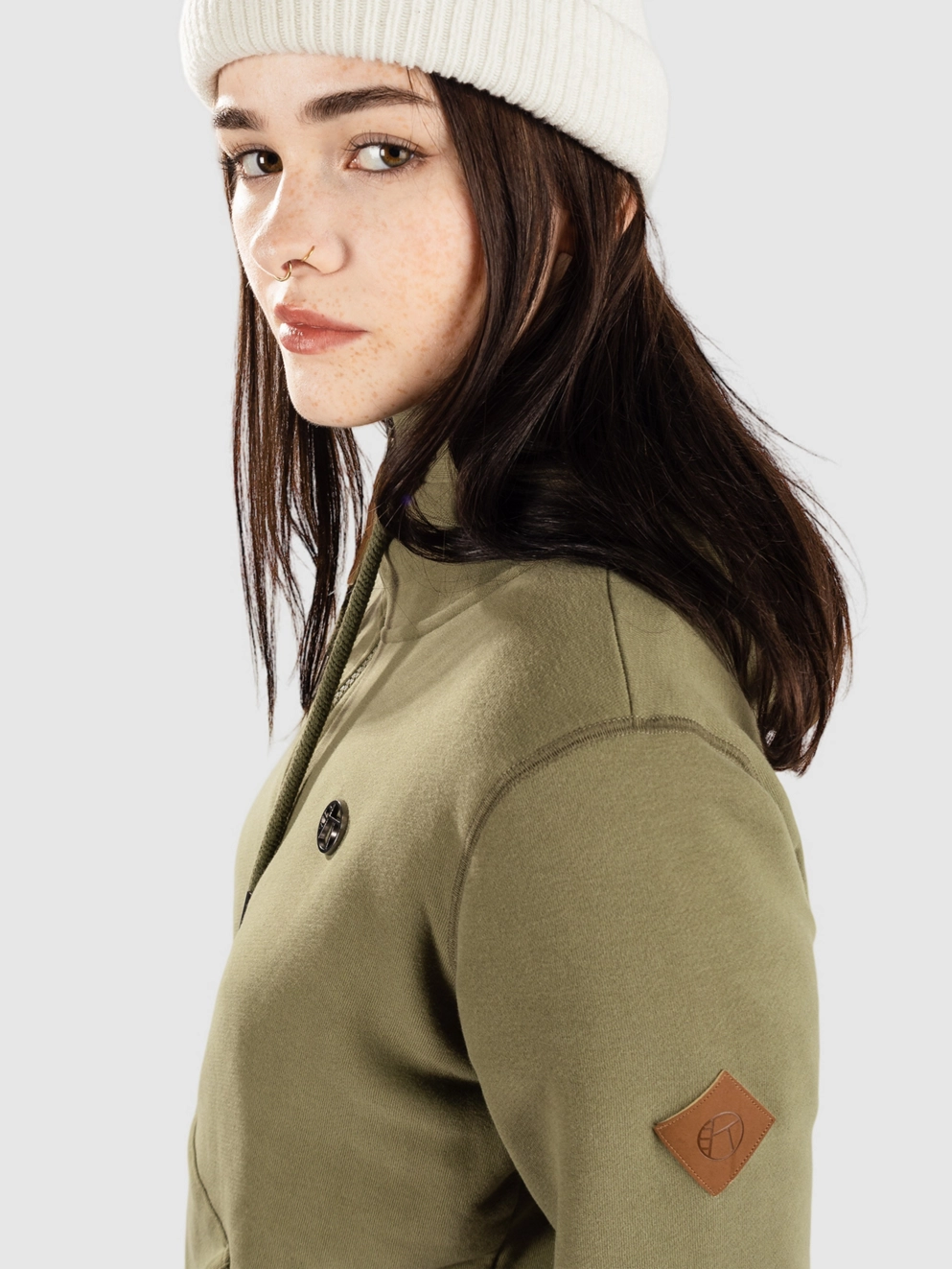 Kazane Sonia Zip Hoodie four leave clover