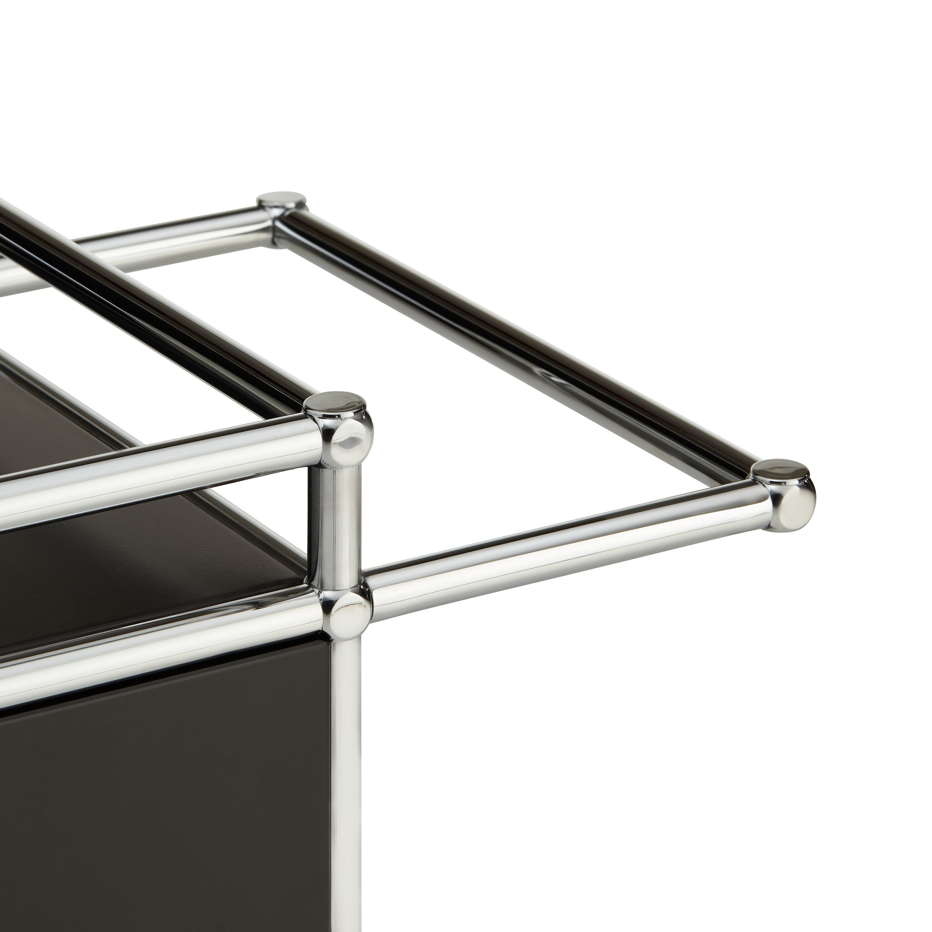 FLEXCUBE Servierwagen - Schwarz / B: 97.0 cm x T: 40.0 cm x H: 90.0 cm