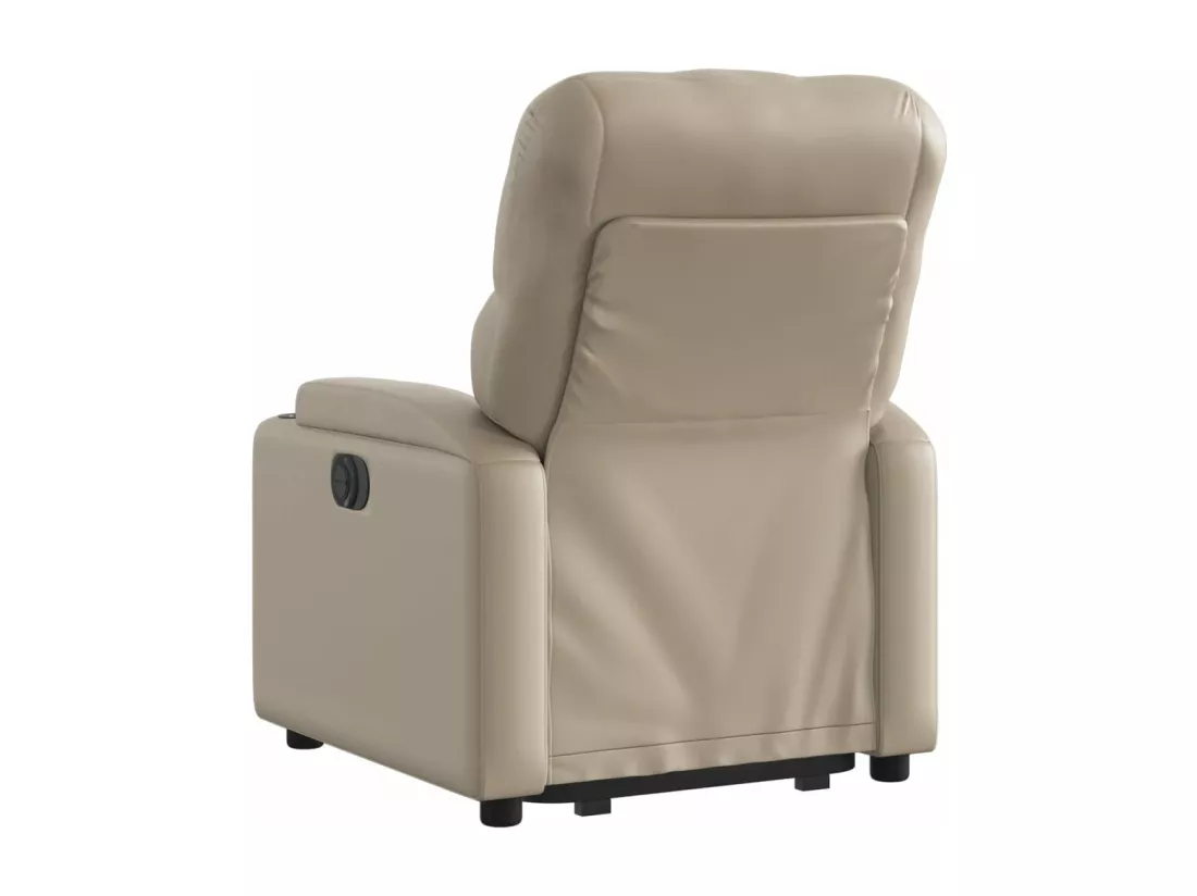 Fauteuil inclinable électrique cappuccino similicuir