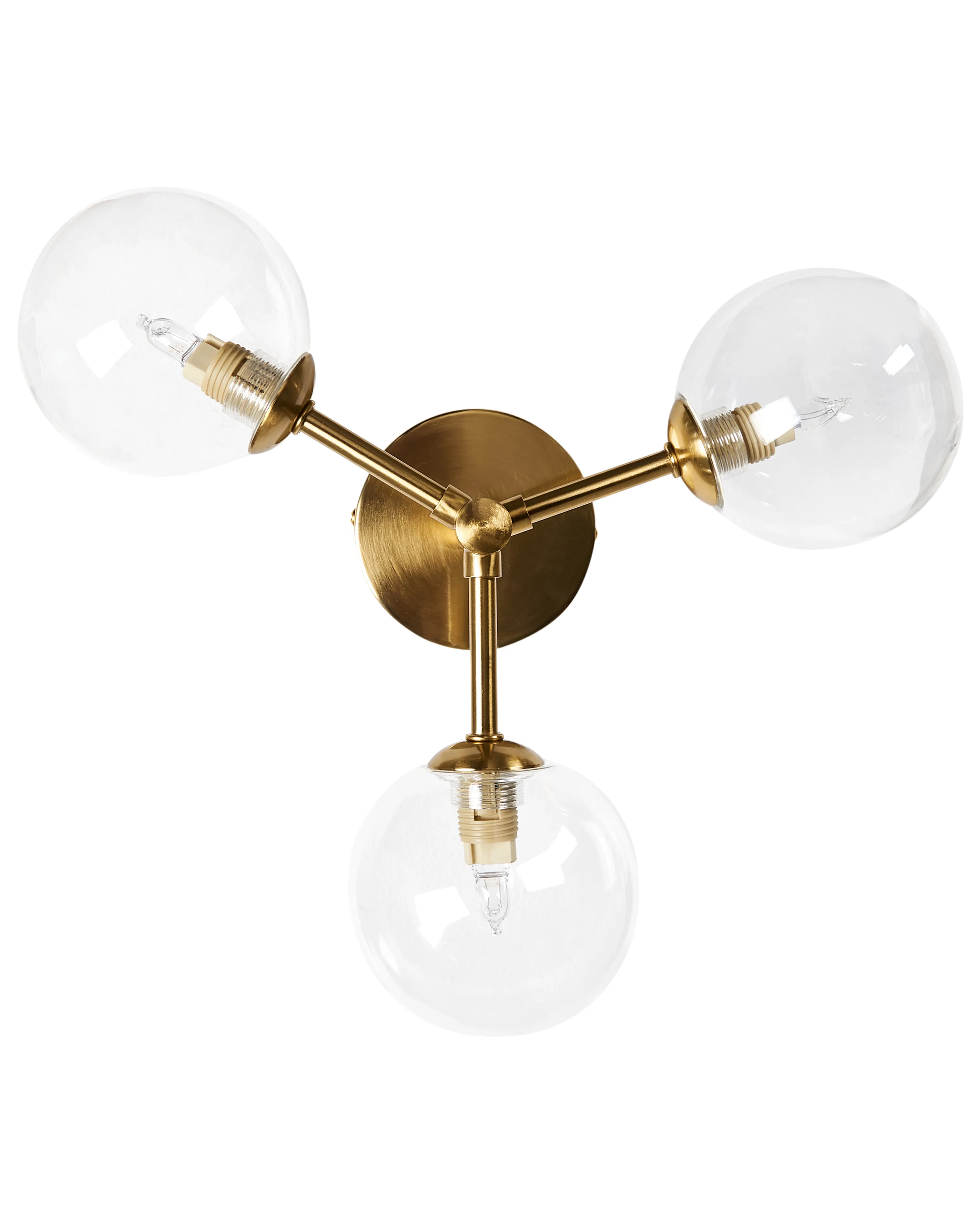 Plafondlamp MARICAO Glas Messing