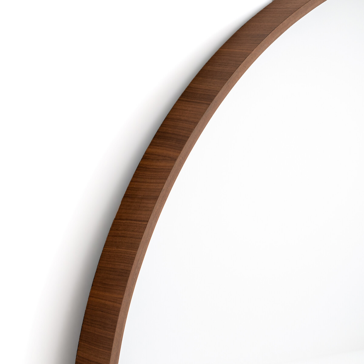 LA REDOUTE INTERIEURS<br>Espelho redondo folheado a nogueira Ø100 cm, Alaria