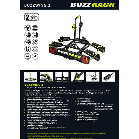 Buzzwing 2 cykelholder til 2 cykler