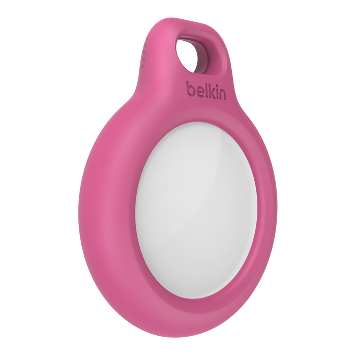 Apple AirTag Holder mit Schlaufe Anhänger Hardcase Hülle Schlüsselanhänger (F8W974BTPNK) - Rosa