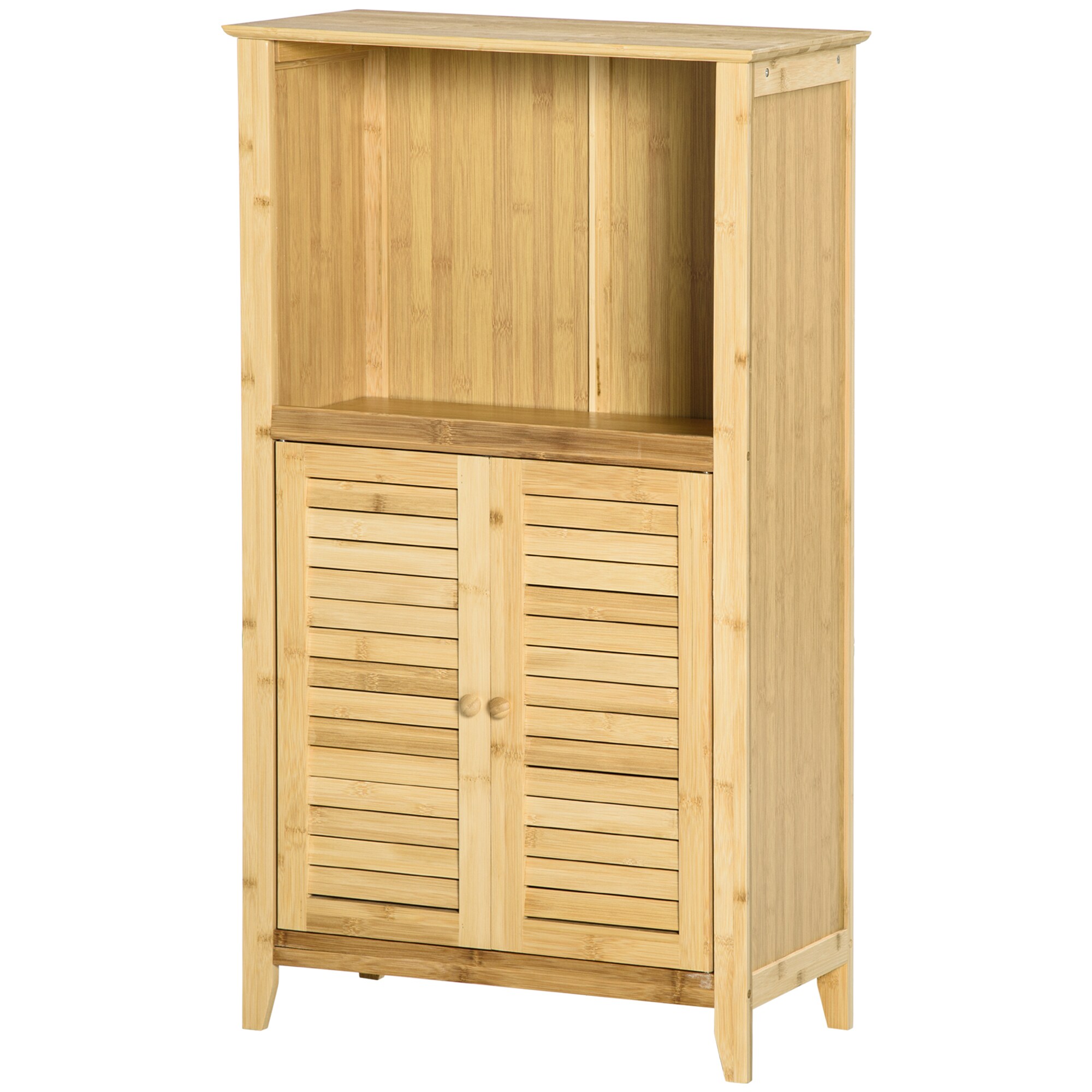 HOMCOM Badezimmerschrank natur 50 x 25,5 x 92 cm (BxTxH)